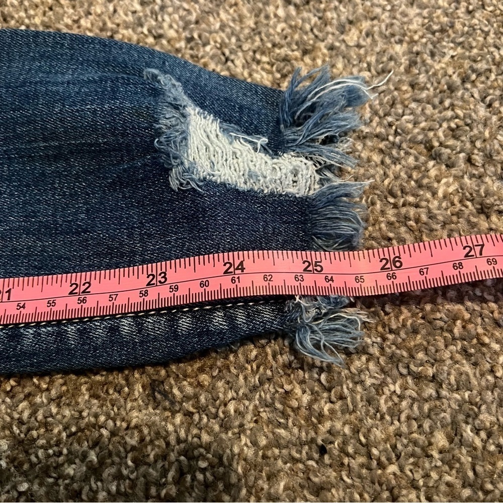 BKE Parker Skinny Jeans Womens size 24 Blue Denim High Rise Distressed Preppy - Picture 6 of 6